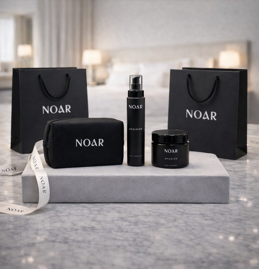 Kit voyage : Gel douche + Crème hydratante + Trousse de toilette